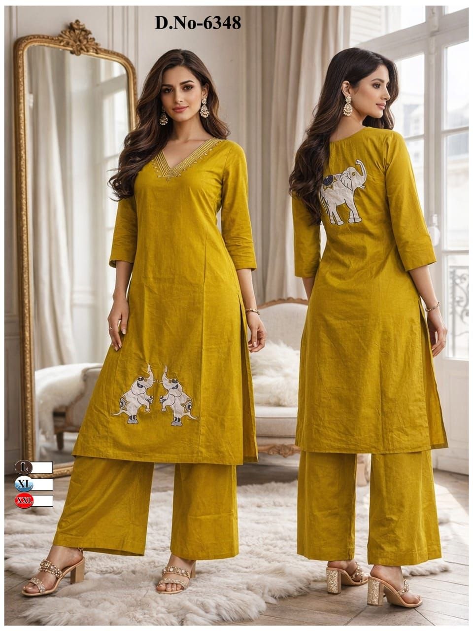 Maroon Dabbu Cotton Kurta Set with Handcrafted Embroidery