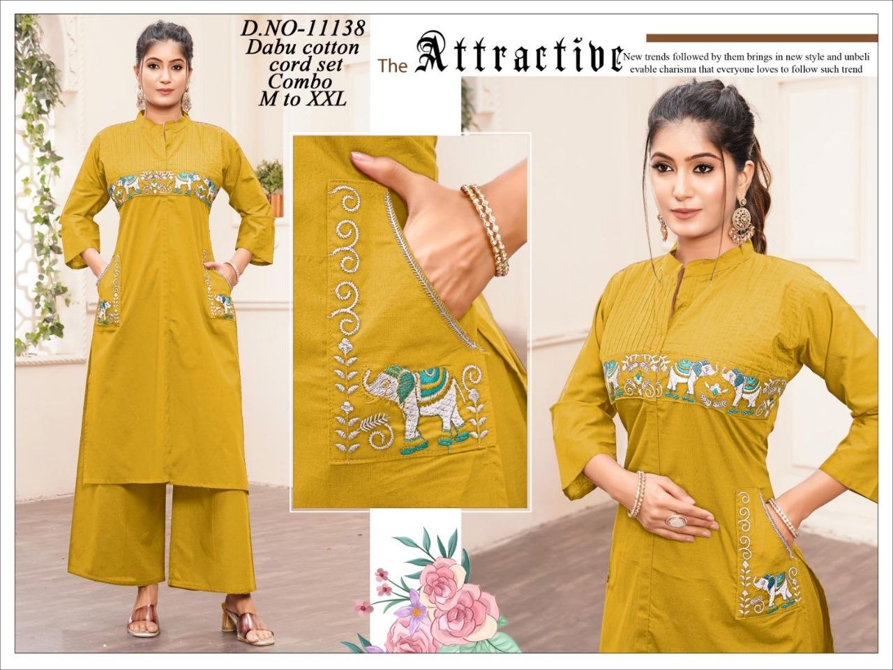 Urban Luxe: Embroidered Notch-Neck Velvet Co-ord Set