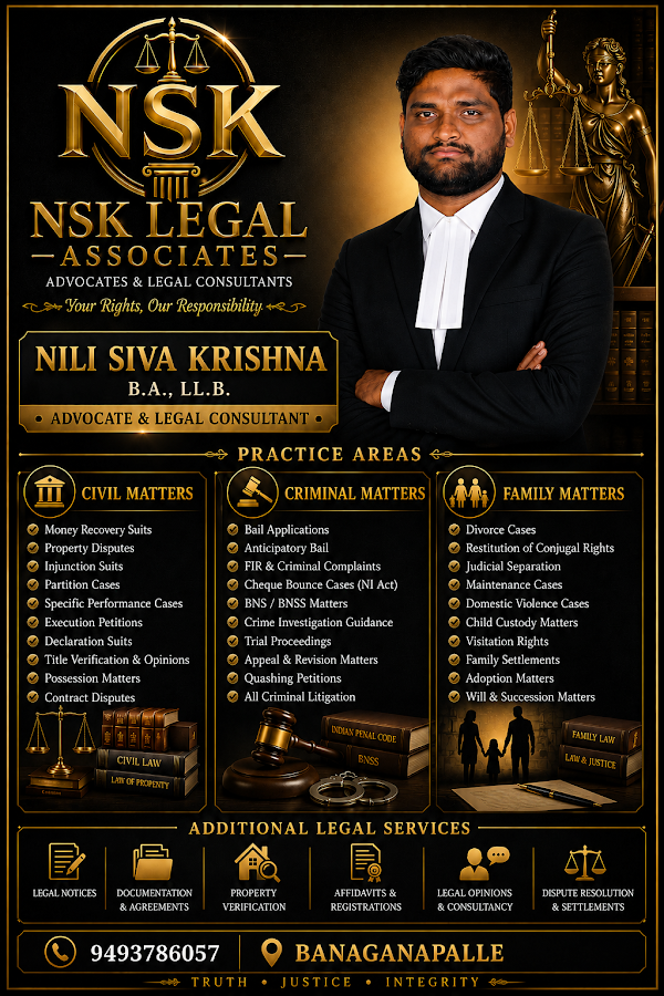 Advocate NILI SIVA KRISHNA