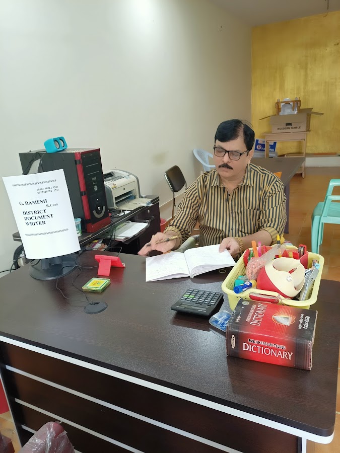 G. Ramesh B.Com Senior Document Writer