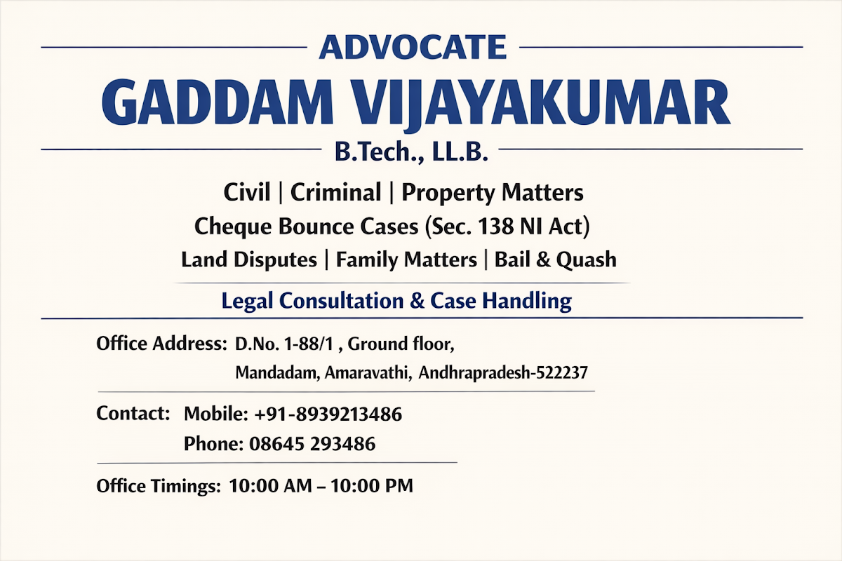 GADDAM VIJAYAKUMAR law office
