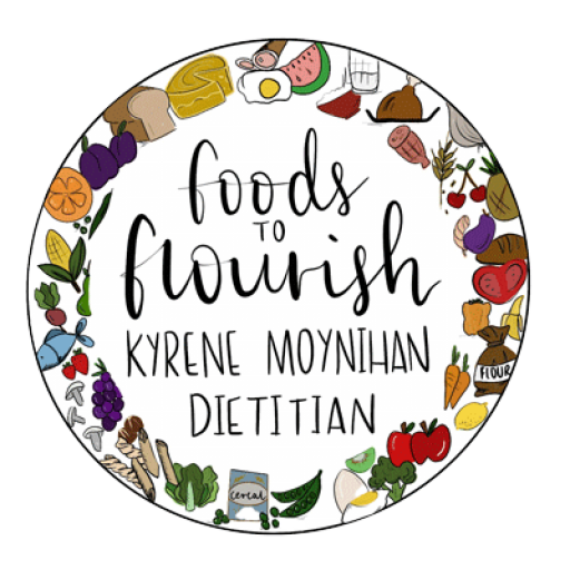 Foods to Flourish Kyrene Moynihan Dietitian logo