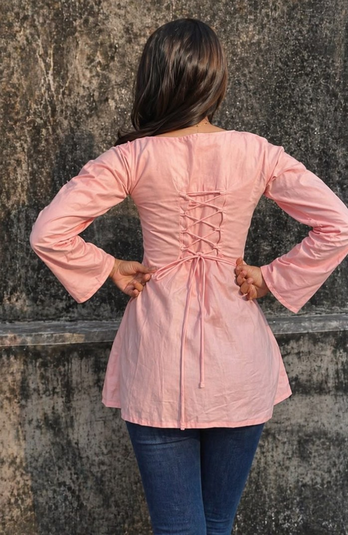 Dreamy pink short kurti π©·π