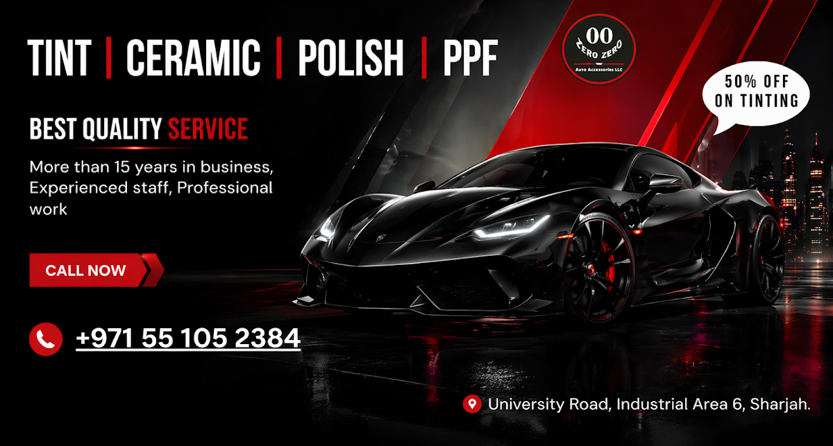ZERO ZERO Nano Car Tinting Sharjah zyrw zyrw