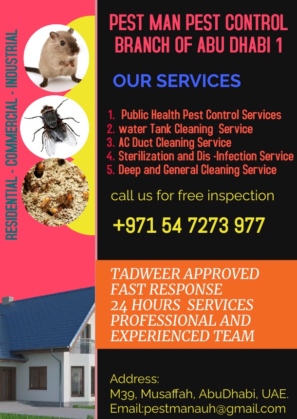 PEST MAN PEST CONTROL - Branch of Abu Dhabi 1