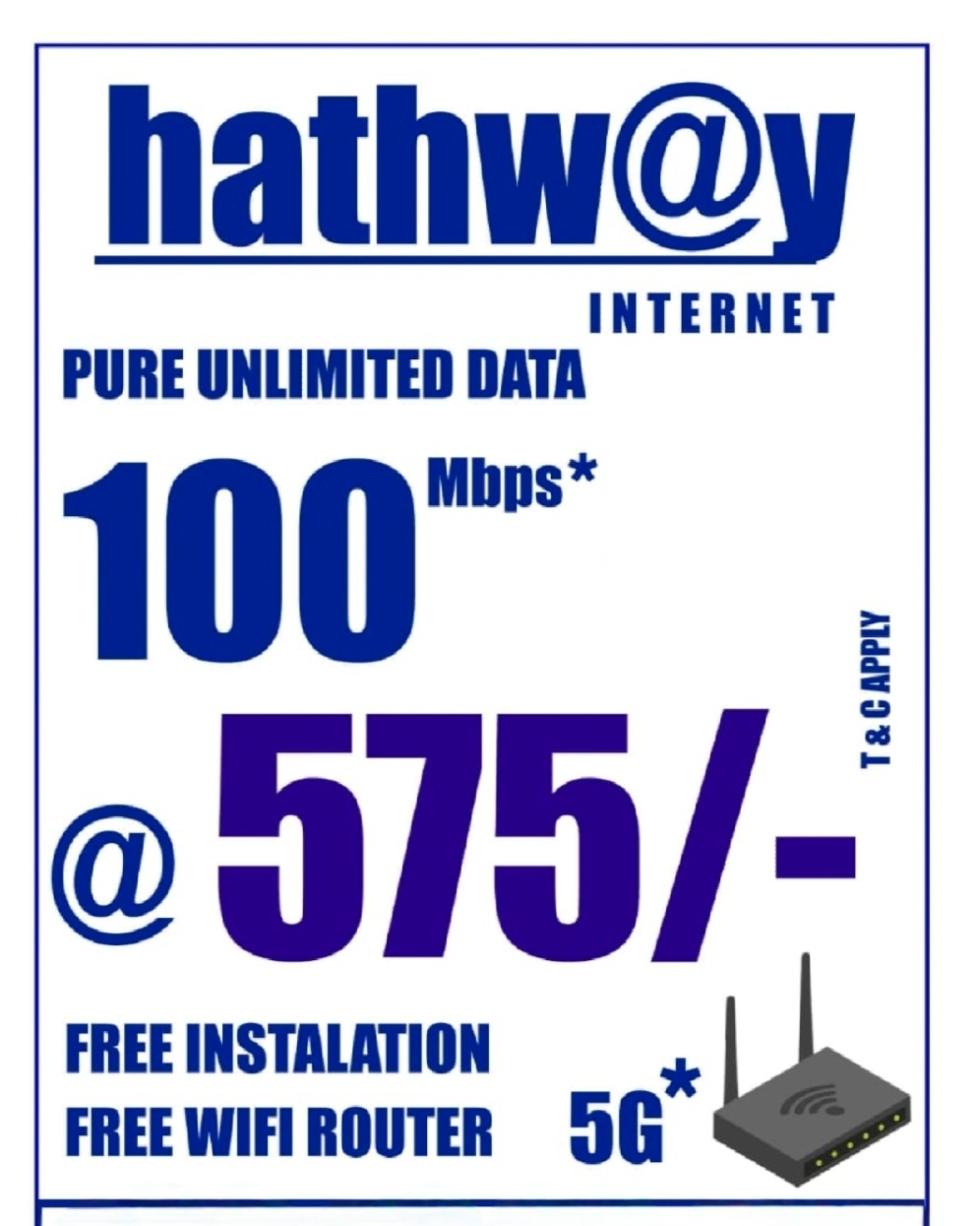 Hathway Broadband Call 7013848868 photo 1