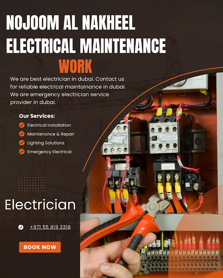 nojoom al nakheel electrical maintenance work