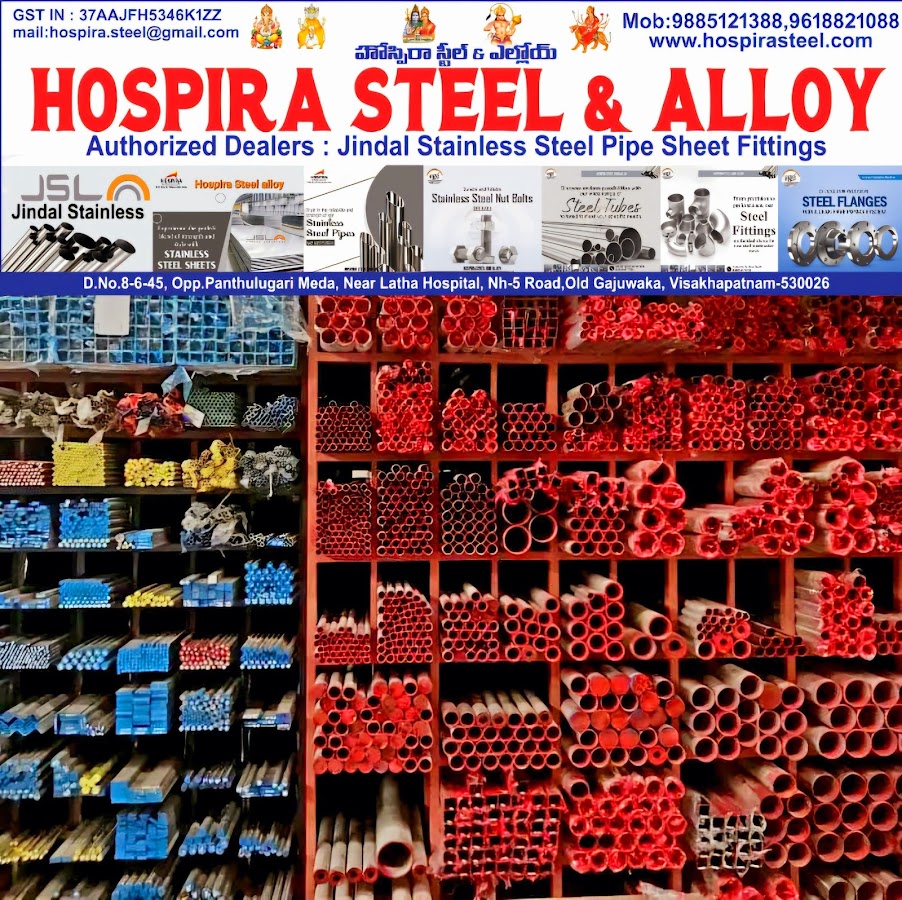 HOSPIRA STEEL & ALLOY / Jindal Stainless Steel Pipe Sheet Dealers in Visakhapatnam Ss 304,316 fange valve fastener suppliers