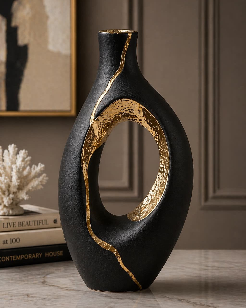 Eclipse Hollow Sculptural Vase