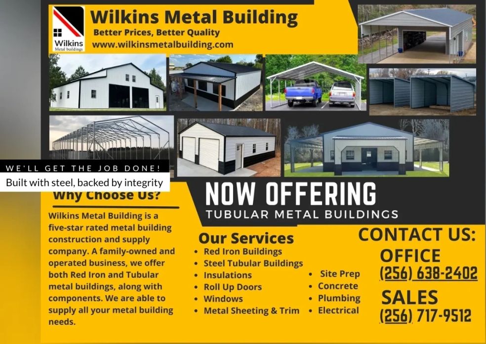 Wilkins Metal Buildings logo