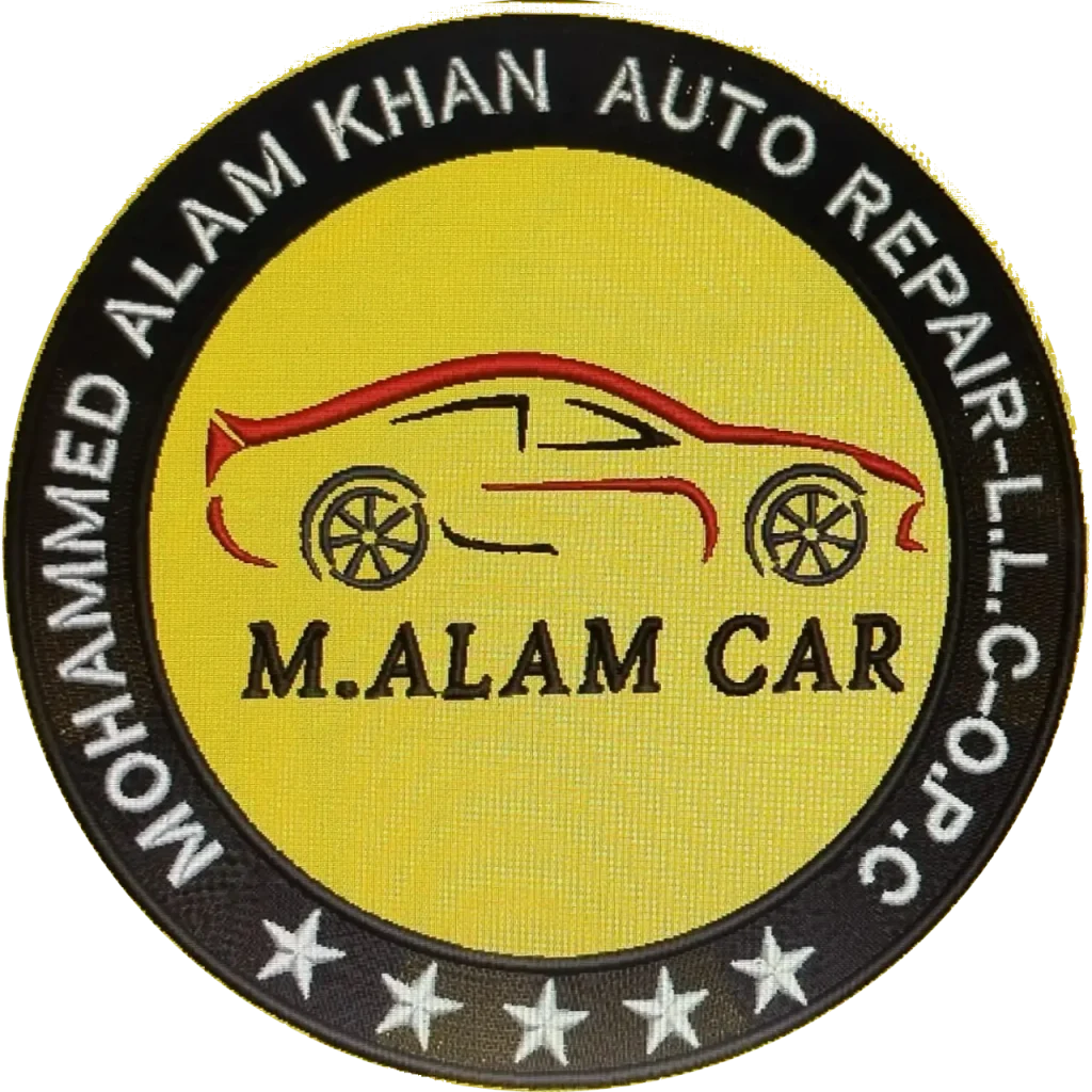 MOHAMMED ALAM KHAN AUTO REPAIR LLC.Car Battery Outside Home Service... btarya alsyara mhmd alm khan ltslyh alsyara logo