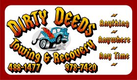 Dirty Deeds Towing logo