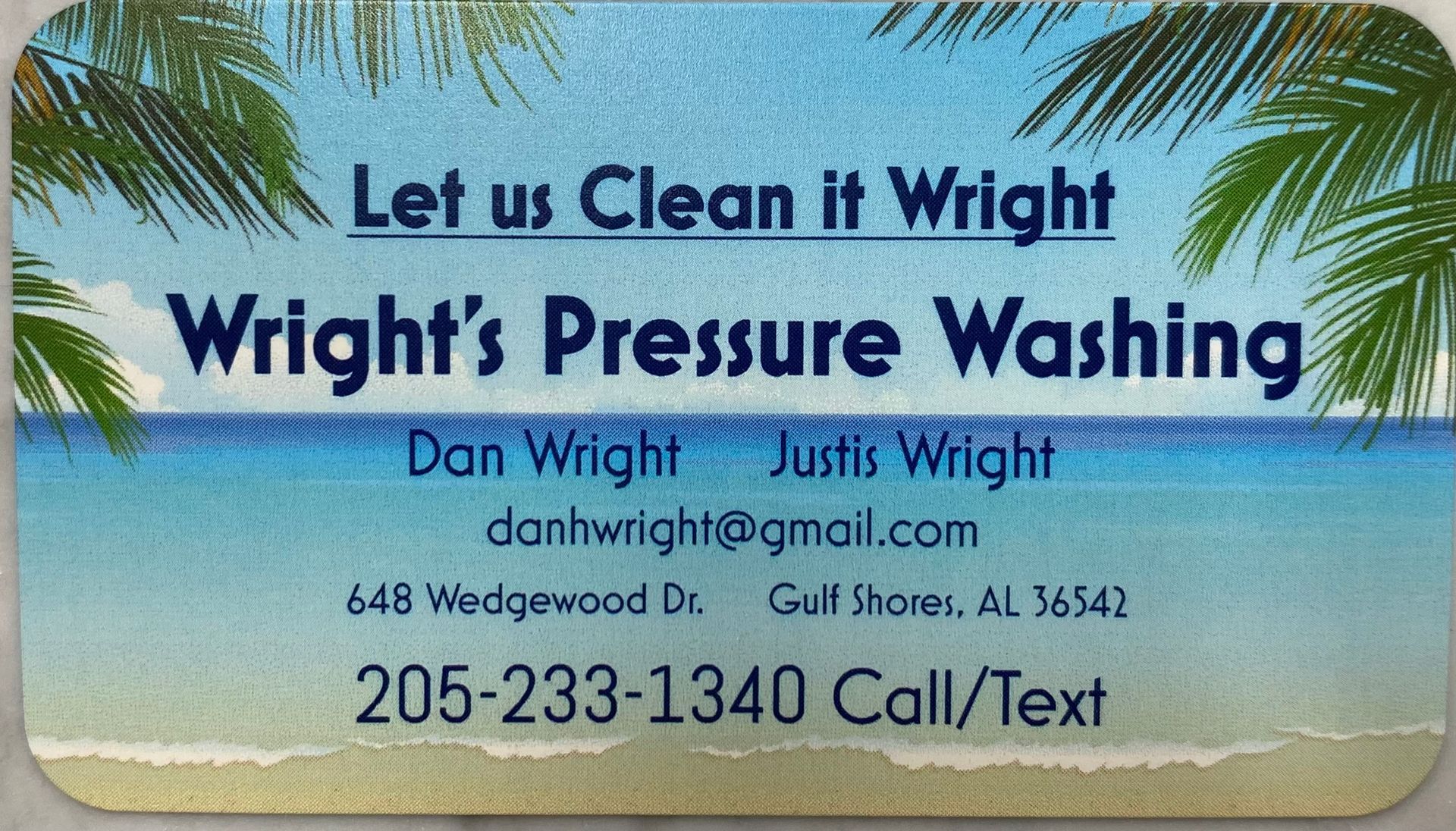 Wright's Pressure Washing logo