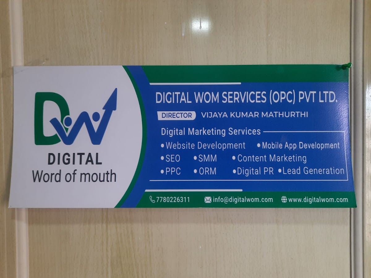 Digital Wom Services (OPC) Pvt Ltd | Best Digital Marketing Agency in Visakhapatnam