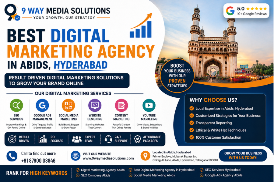 9 way media solutions - Best Digital Marketing Agency in Hyderabad | Best SEO company in Hyderabad