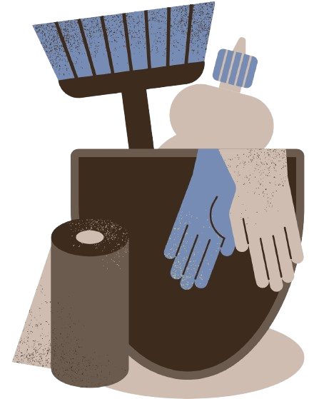 Pure clean and organization logo