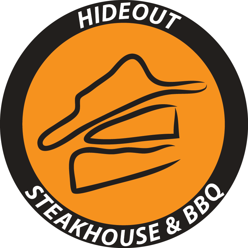 Hideout Steakhouse and BBQ logo