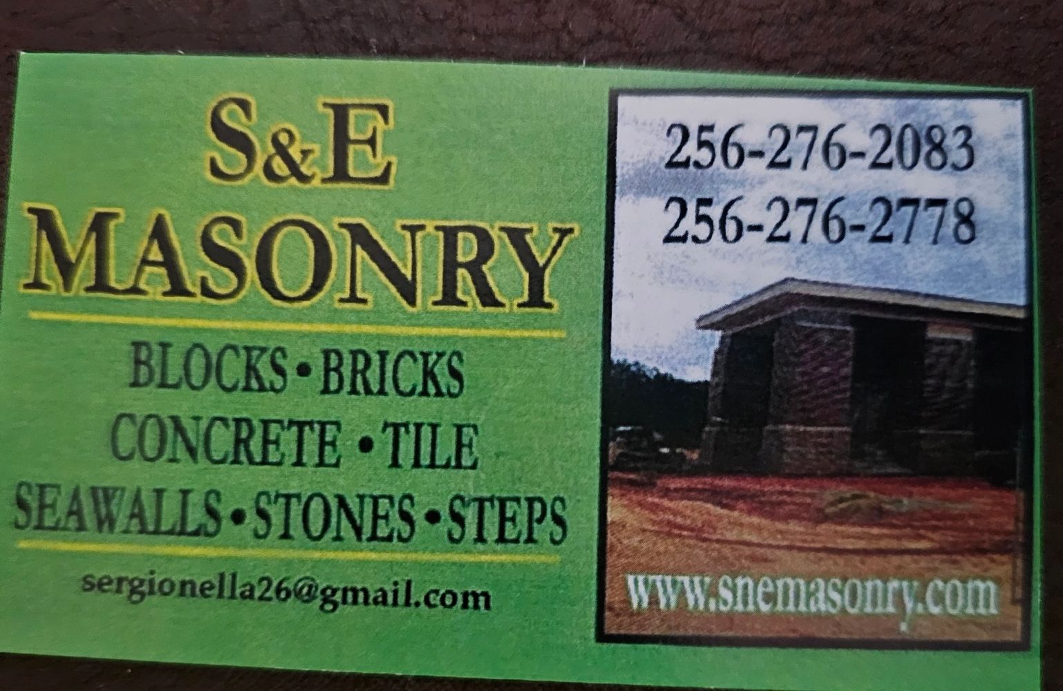 S & E Masonry LLC logo