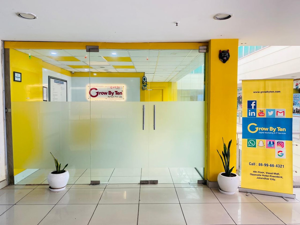 Grow By Ten- Digital Marketing, Content Creation, Ads, Social Media & Website Design Company in Jalandhar