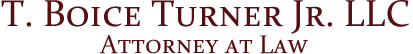 T. Boice Turner Jr. Attorney at Law logo