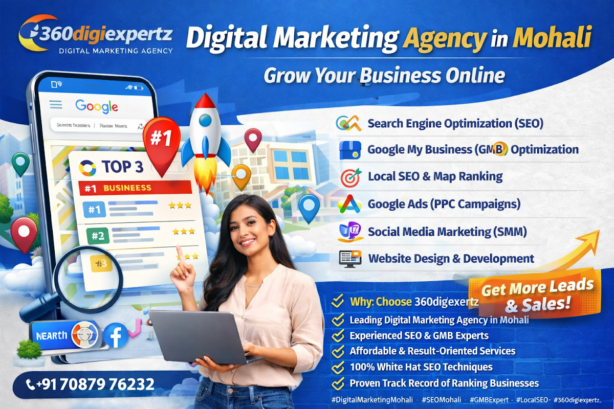 360digiexpertz - Digital Marketing Agency Mohali Chandigarh | Local SEO Services
