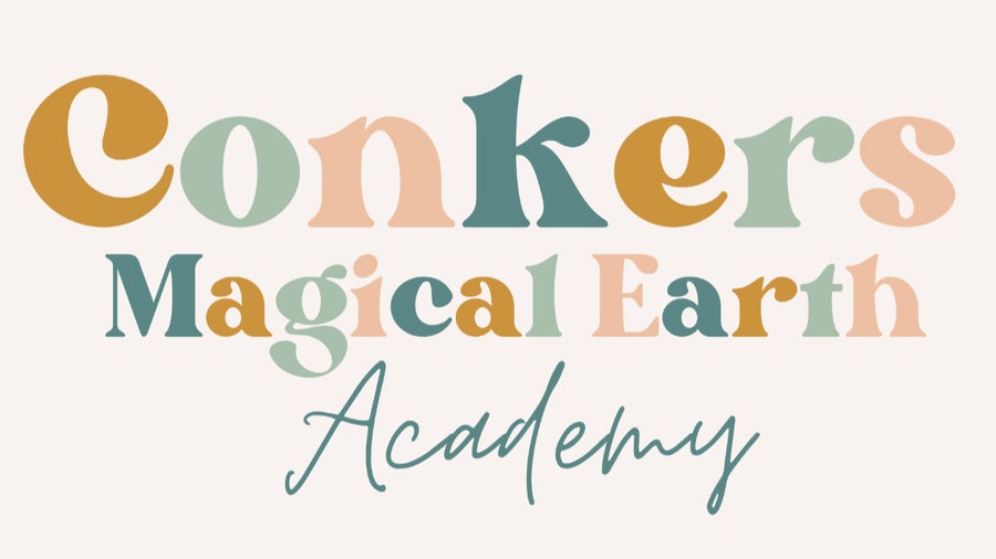 Rock & Rose Rituals & Conkers Magical Earth Academy logo