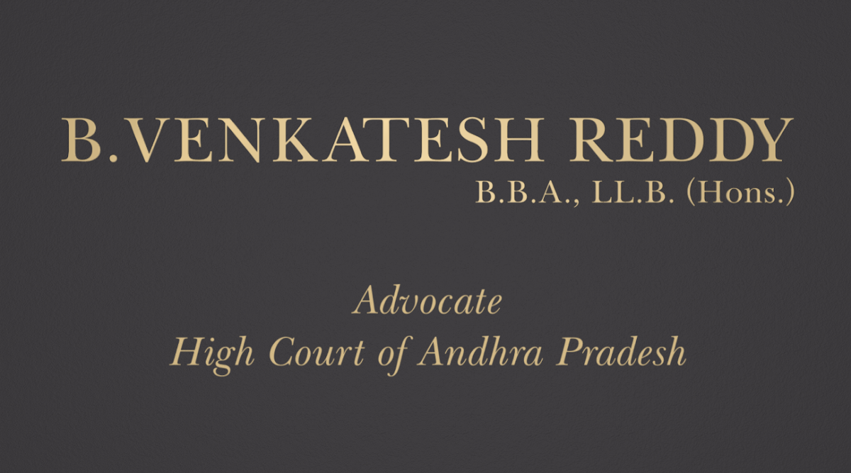 Advocate Venkatesh Reddy B