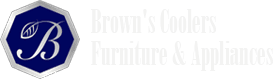 Brown's Coolers Furniture & Appliances logo