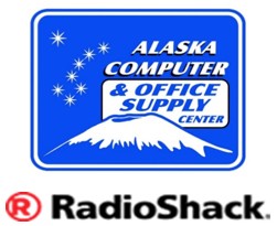 Alaska Computer & Office Supply Center Authorized Radio Shack Dealer logo