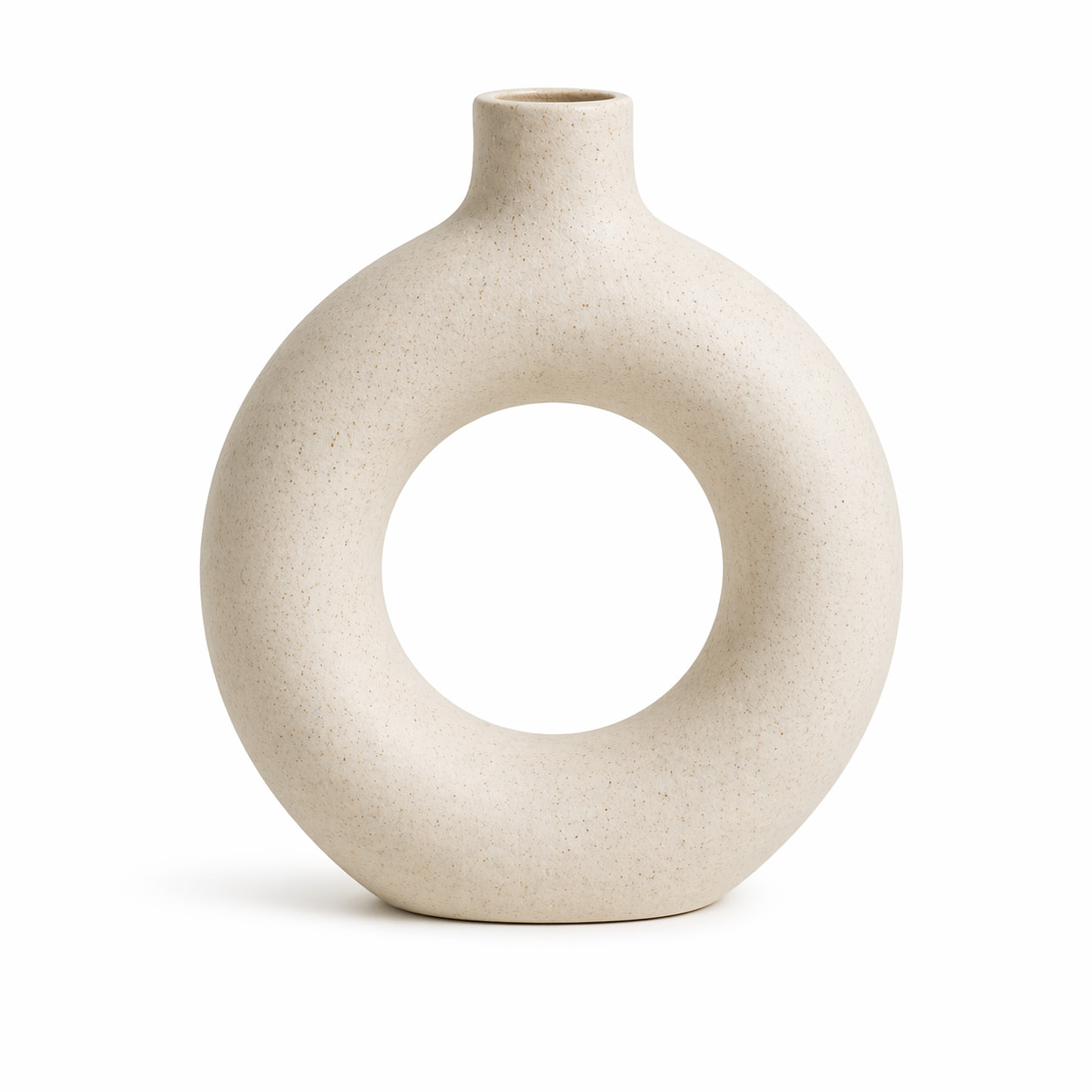 Luna Donut Ceramic Vase