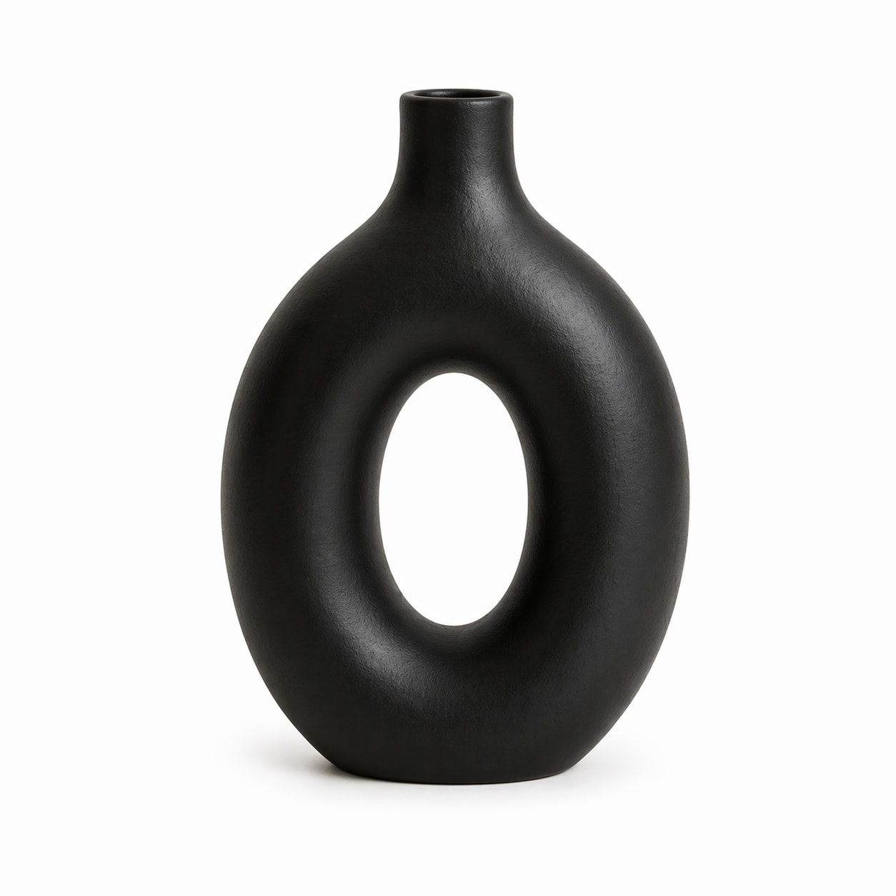 Obsidian Hollow Ceramic Vase