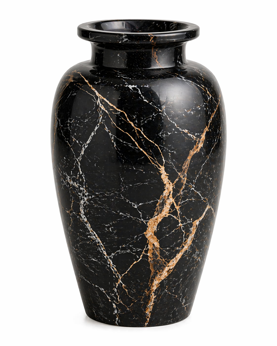Midnight Marble Luxe Vase