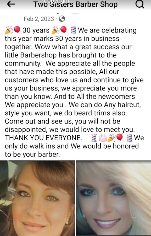 Two Sisters Barber Shop